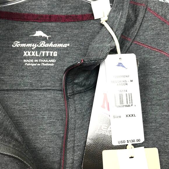 NFL Team Apparel Tommy Bahama Retired Redskins Logo Moisture Wicking XXXL NWT - Picture 7 of 10